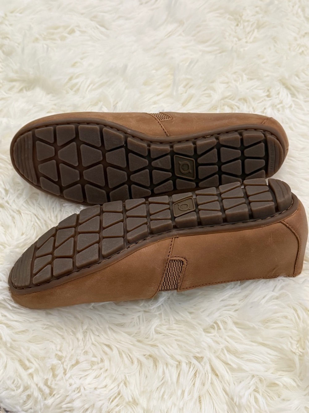 Born Sebra Leather Slip-On Loafers | Tan Brown Comfort Flats | Casual - Picture 14 of 14